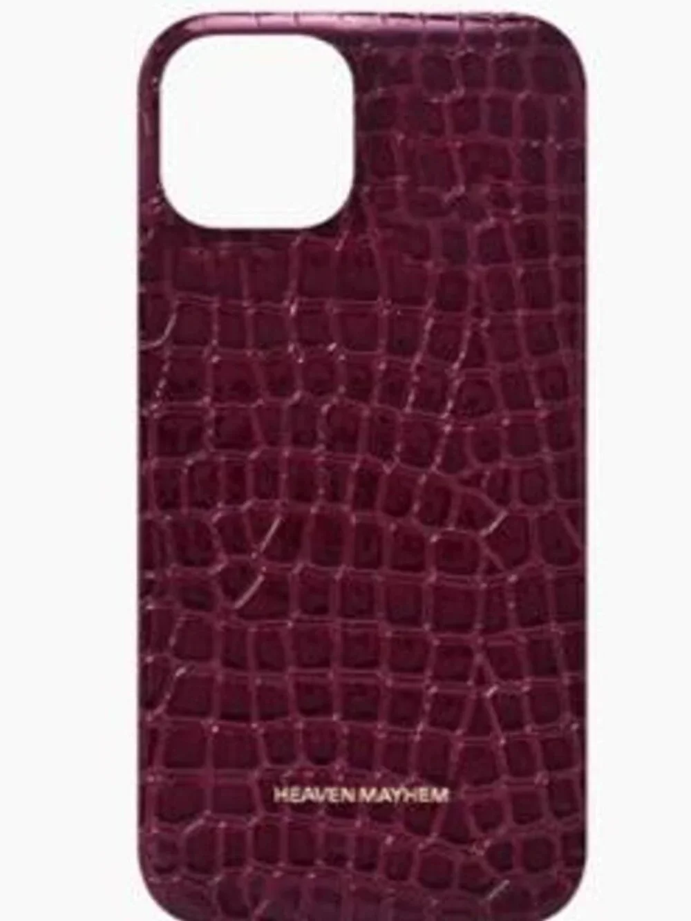 Heaven Mayhem iPhone 15 Case in Merlot